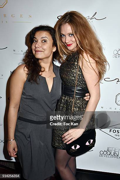 Presenter Anais Baydemyr and Cyrielle Joelle attend the 'M.Georges Restaurant' : Opening Party - Paris Fashion Week Womenswear Fall/Winter 2016/2017...