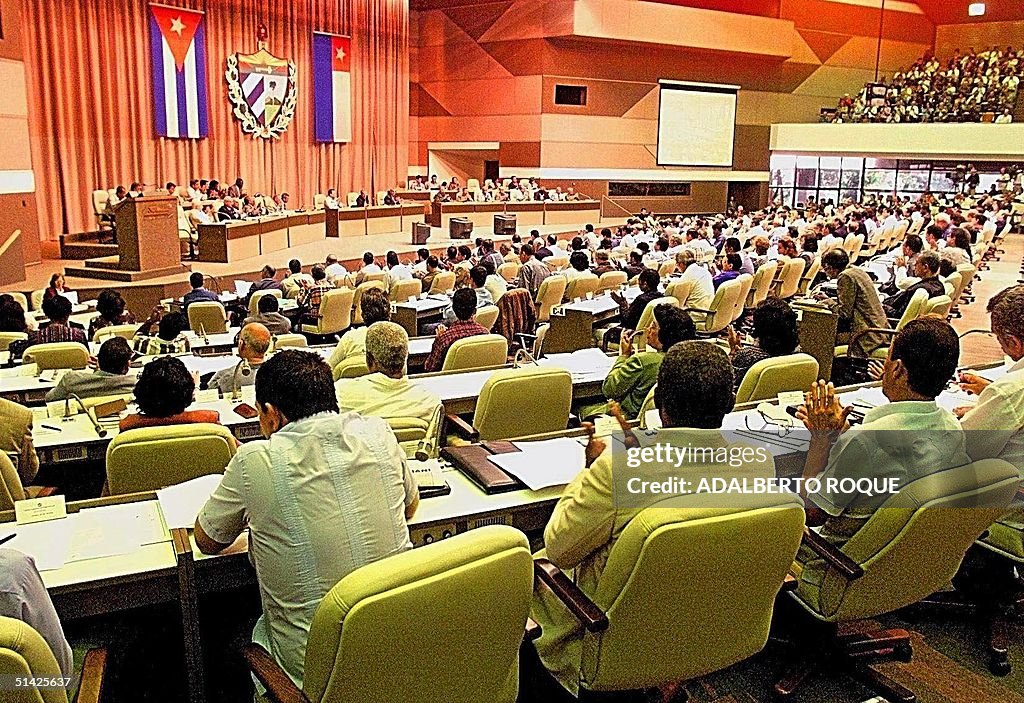 The Cuban parliament in Havana discusses the situa