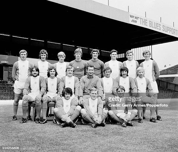 Birmingham City Football Team, 23rd July 1971. Back row : Garry Pendrey, Phil Summerill, Keith Bowker, Mike Kelly, Dave Latchford, Roger Hynd, Bobby...
