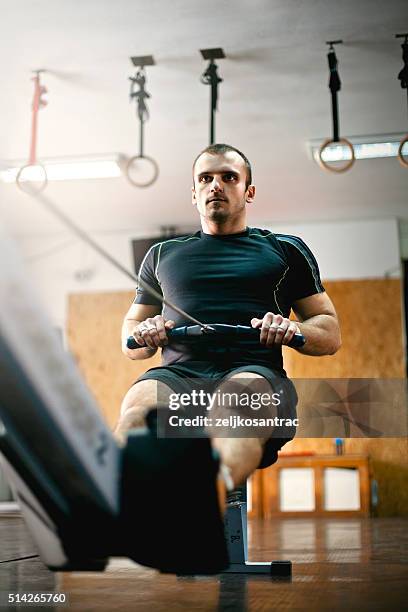 Male Gym Rowing Photos and Premium High Res Pictures - Getty Images