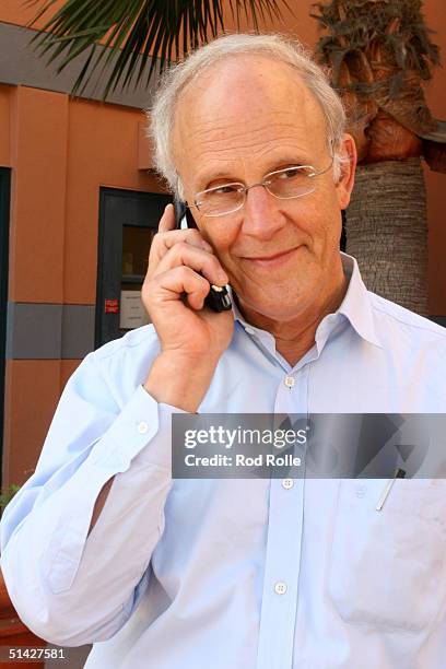 Researcher David J. Gross of the University of California at Santa Barbara, attends a news conference after being awarded the 2004 Nobel Prize in...