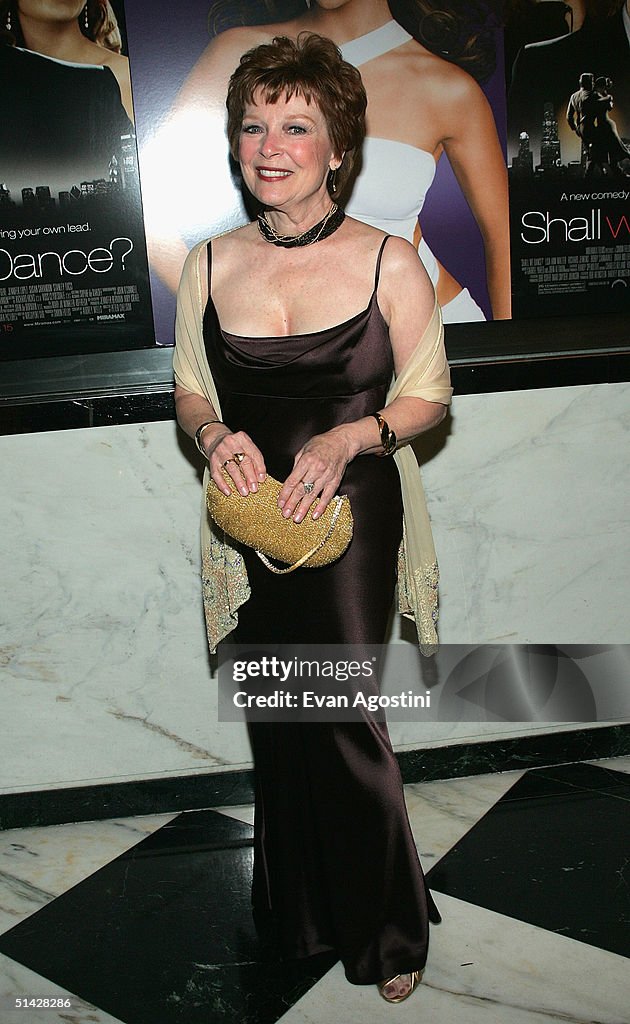 Actress Anita Gillette arrives at the premiere of "Shall We Dance" at
