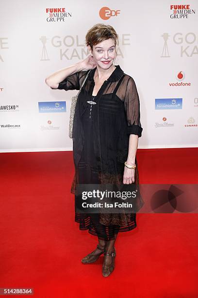 Margitta Broich attends the Goldene Kamera 2016 on February 6, 2016 in Hamburg, Germany.