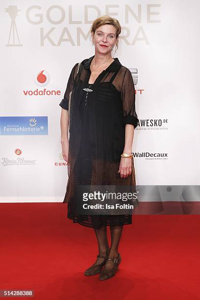 Margitta Broich attends the Goldene Kamera 2016 on February 6, 2016 in Hamburg, Germany.