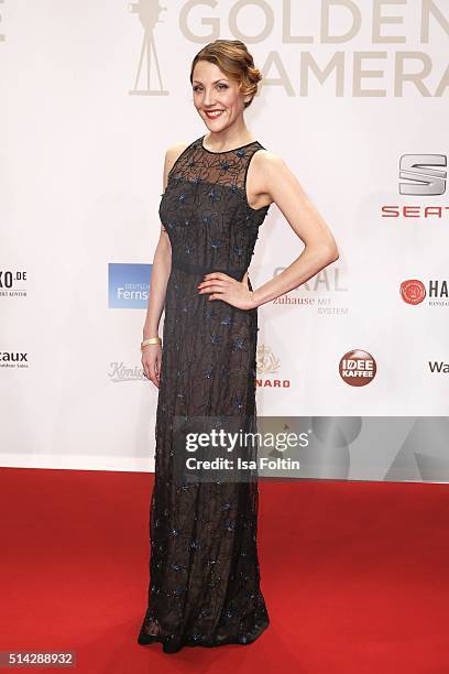 Nikola Kastner attends the Goldene Kamera 2016 on February 6, 2016 in Hamburg, Germany.