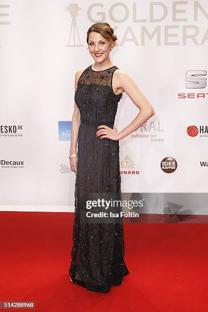 Nikola Kastner attends the Goldene Kamera 2016 on February 6, 2016 in Hamburg, Germany.