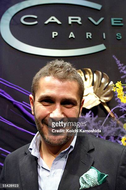 Chief Fashion designer Pascal Millet attends the fashion show of CARVEN during the Haute Couture Collection Autumn/Winter 2004- 2005 hosted by a...