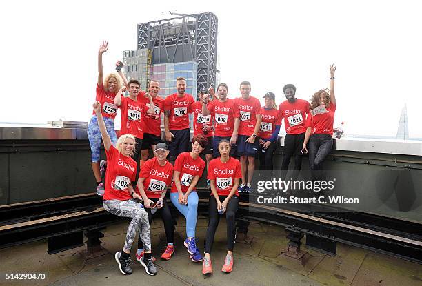 Celebrities including Calum Best, Martin Lewis, Gail Porter, James Hill, Nell McAndrew, Jake Sims and Rachel Christie take part in the Shelter...