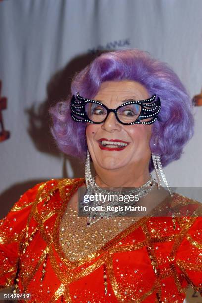 Dame Edna Everage in the media room for the 45th annual TV Week Logie Awards 2003 held at the Crown Casino, Melbourne, Australia. .