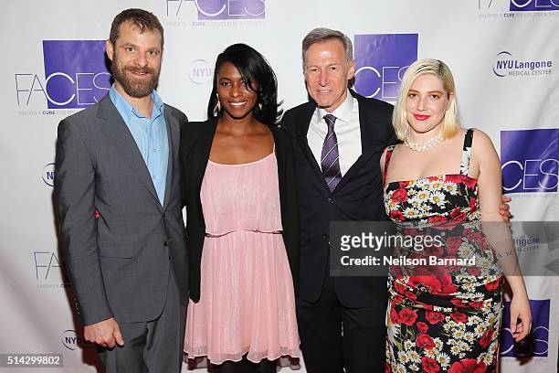 Matt and Angela Stone, Orrin Devinsky, MD and Georgia Ford attend NYU Langone Medical Center's 2016 FACES Gala on March 7, 2016 in New York City.