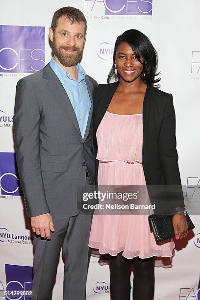 Matt and Angela Stone attend NYU Langone Medical Center's 2016 FACES Gala on March 7, 2016 in New York City.