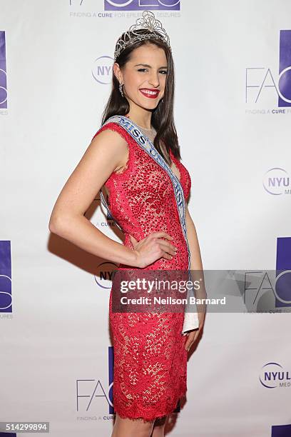 Miss Solvenia Ana Halozan attends NYU Langone Medical Center's 2016 FACES Gala on March 7, 2016 in New York City.