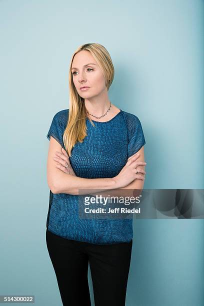 Actress Hope Davis is photographed for TV Guide Magazine on January 16, 2015 in Pasadena, California.