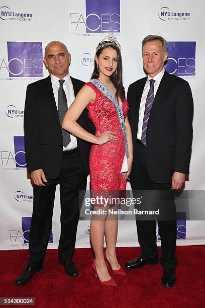 Miss Solvenia Ana Halozan and Orrin Devinsky, MD attend NYU Langone Medical Center's 2016 FACES Gala on March 7, 2016 in New York City.