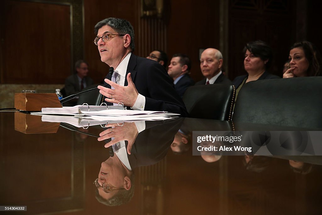 Treasury Secretary Jack Lew Testifies To Senate Appropriations Committee On Treasury Dept. Budget