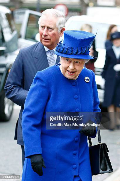 Queen Elizabeth II and Prince Charles, Prince of Wales visit The Prince's Trust Centre in Kennington to mark the 40th anniversary of The Prince's...