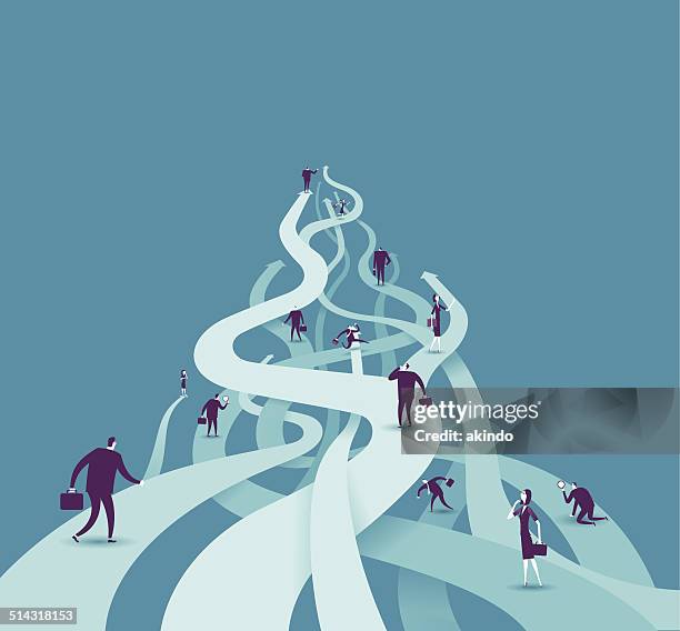 direction - unique concept stock illustrations