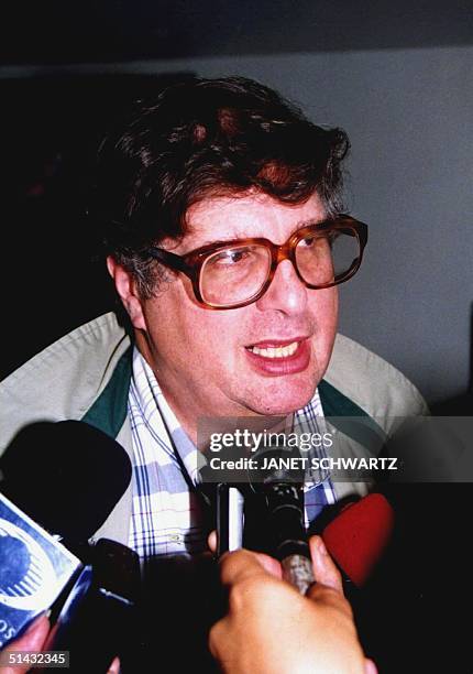 Jeffrey Davidow, US Ambassador to Mexico, speaks to the press 21 of February, in San Cristobal de las Casas, in the southern state of Chiapas after...