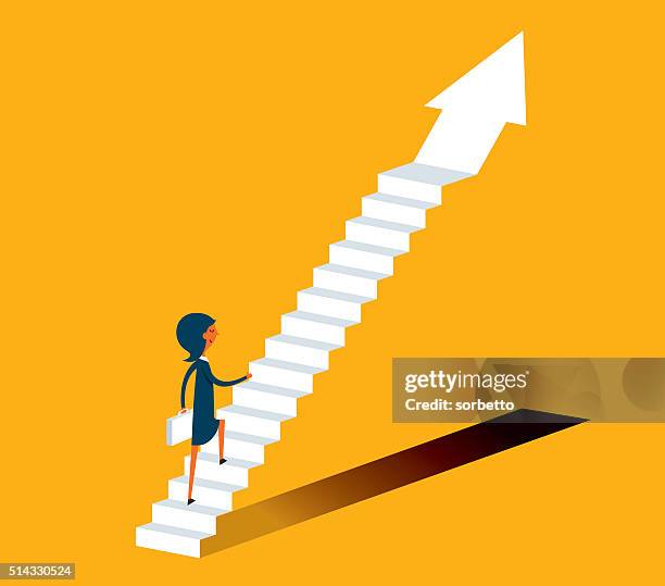 move up - ladder of success stock illustrations