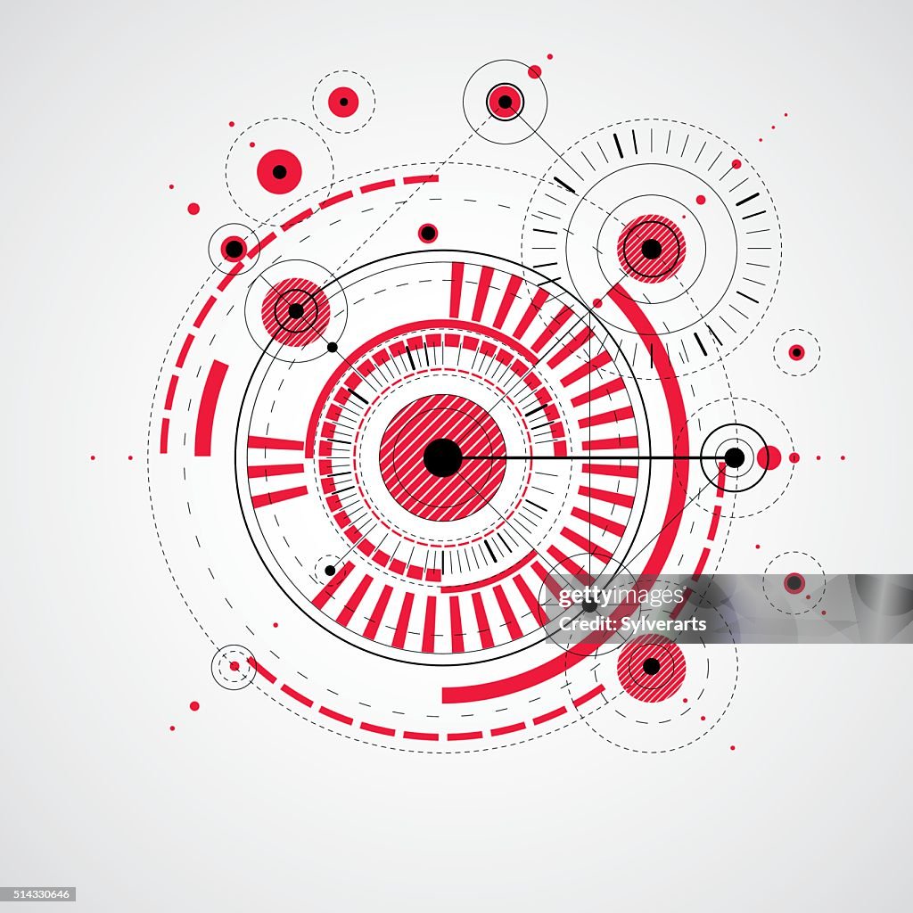 Geometric Technology Vector Drawing Technical Wallpaper Abstract High ...