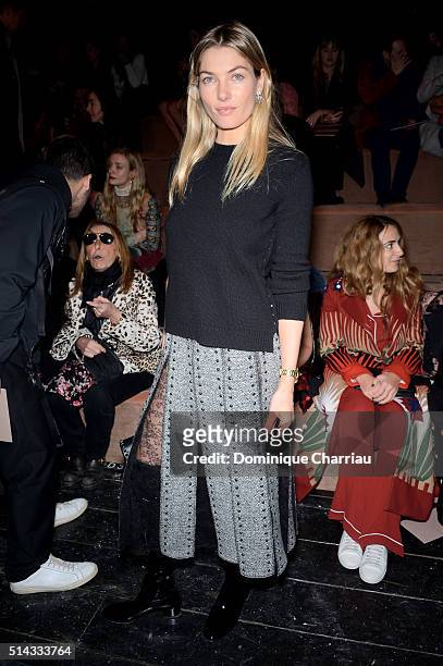 Jessica Hart attends the Valentino show as part of the Paris Fashion Week Womenswear Fall/Winter 2016/2017 on March 8, 2016 in Paris, France.