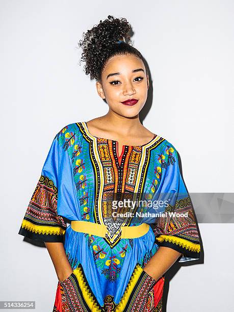American actress Amandla Stenberg is photographed for Teen Vogue Magazine on August 4, 2015 in Los Angeles, California.