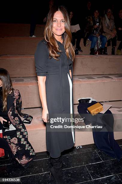 Guest attends the Valentino show as part of the Paris Fashion Week Womenswear Fall/Winter 2016/2017 on March 8, 2016 in Paris, France.