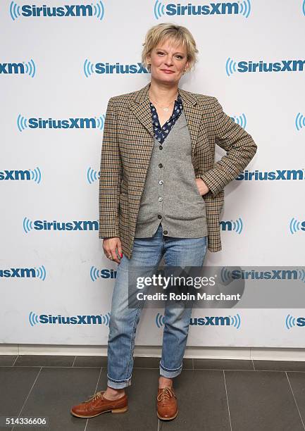 Martha Plimpton visits at SiriusXM Studio on March 8, 2016 in New York City.