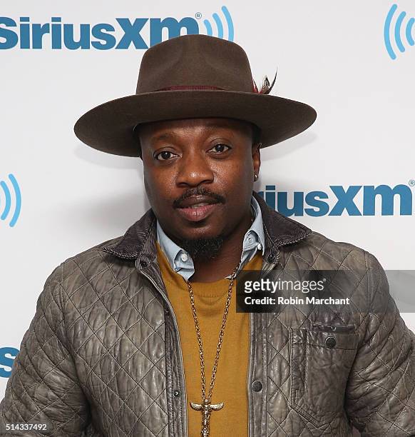 Anthony Hamilton visits at SiriusXM Studio on March 8, 2016 in New York City.
