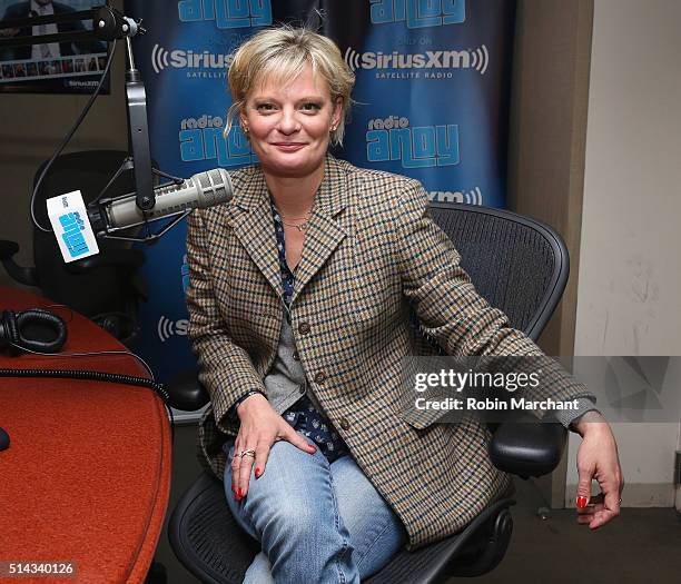 Martha Plimpton visits at SiriusXM Studio on March 8, 2016 in New York City.