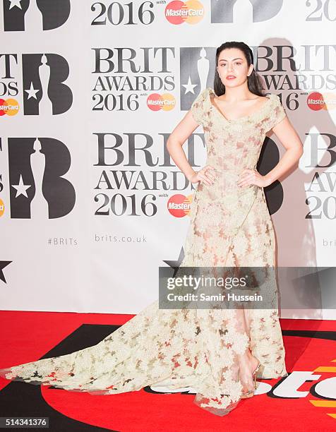 Charli XCX attends the BRIT Awards 2016 at The O2 Arena on February 24, 2016 in London, England.