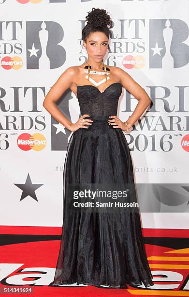 Lianne La Havas attends the BRIT Awards 2016 at The O2 Arena on February 24, 2016 in London, England.