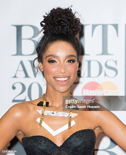Lianne La Havas attends the BRIT Awards 2016 at The O2 Arena on February 24, 2016 in London, England.