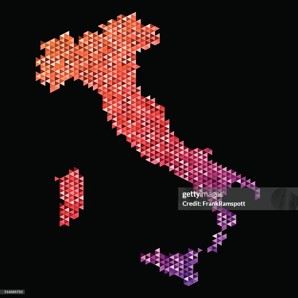 Triangle Italy Italy Map Triangle Pattern Orange High-Res Vector Graphic - Getty Images