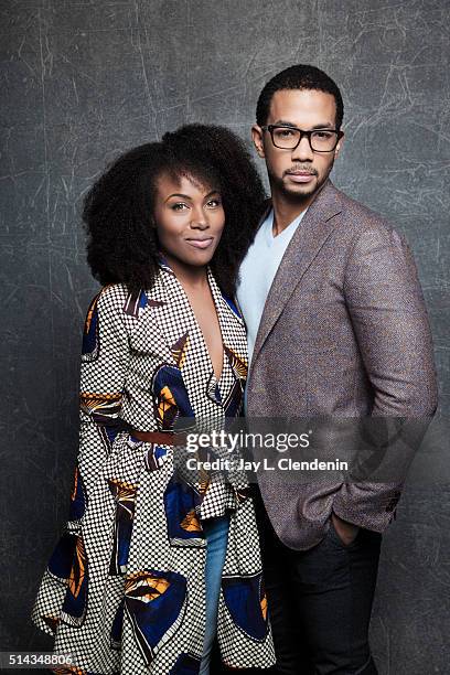 Alano Miller and Dewanda Wise from the film 'How To Tell You're A Douchebag' pose for a portrait at the 2016 Sundance Film Festival on January 25...