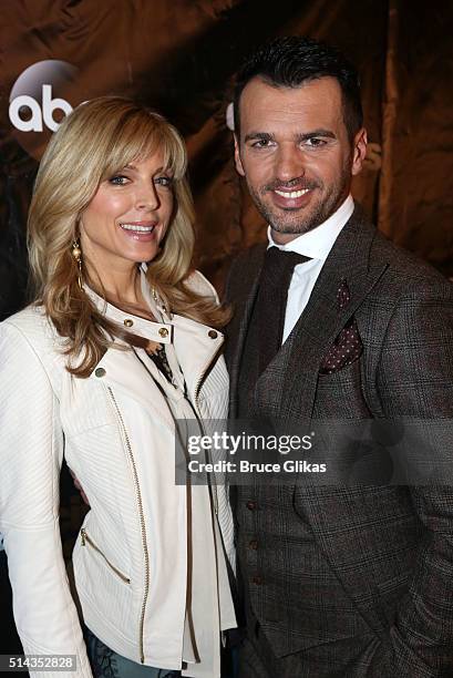 Marla Maples and partner Tony Dovolani pose at the 22nd Season Stars of ABC's "Dancing With The Stars" cast announcement at Planet Hollywood Times...
