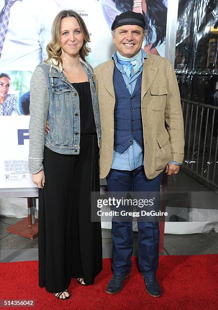 Actor Joe Pantoliano and daughter arrive at the premiere of Lionsgate's "The Perfect Match" at ArcLight Hollywood on March 7, 2016 in Hollywood,...