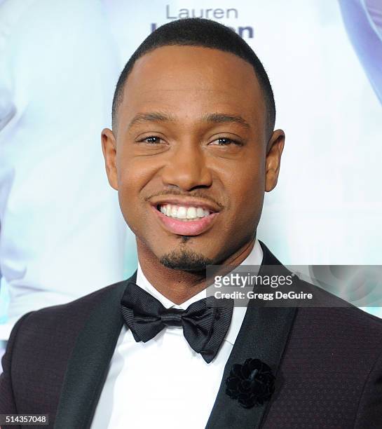 Actor Terrence J arrives at the premiere of Lionsgate's "The Perfect Match" at ArcLight Hollywood on March 7, 2016 in Hollywood, California.