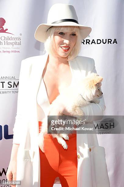 Singer Natasha Bedingfield celebrates with Moet & Chandon at the 12th annual Desert Smash at the Westin Mission Hills Golf Resort and Spa on March 8,...