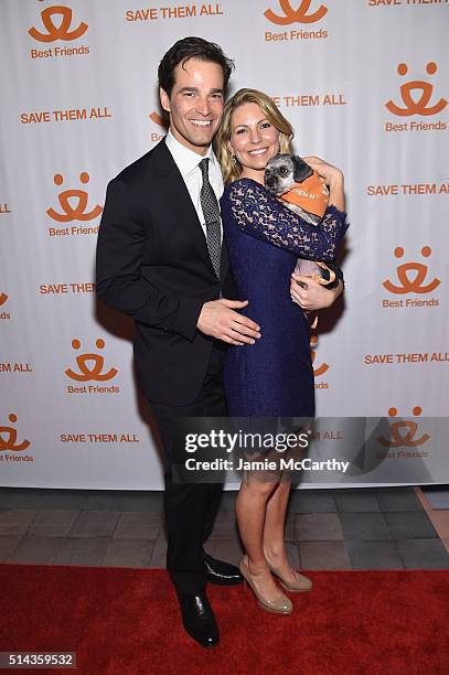 Journalist Rob Marciano and wife Eryn Marciano attend the New York Notables Gathering at the Best Friends Animal Society Benefit to Save Them All on...