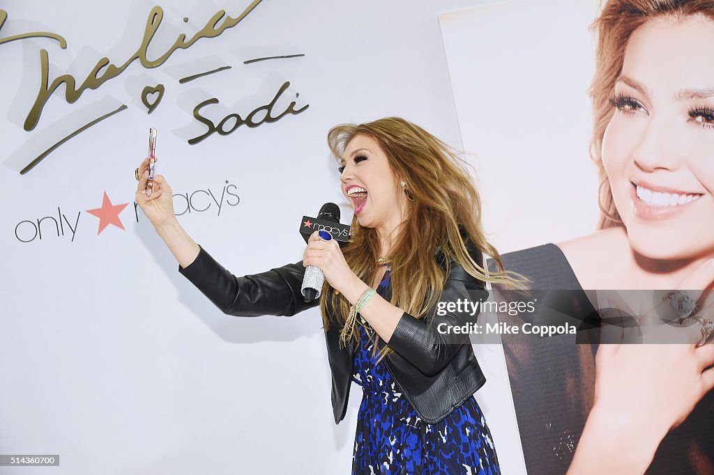 Thalia Visits Macy's Herald Square