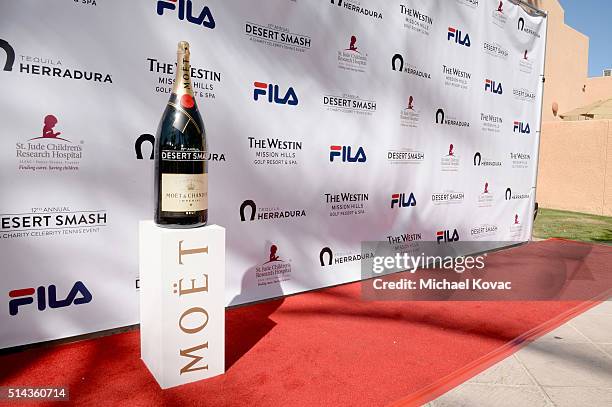 View of the atmosphere at the Moet & Chandon 12th annual Desert Smash at the Westin Mission Hills Golf Resort and Spa on March 8, 2016 in Rancho...