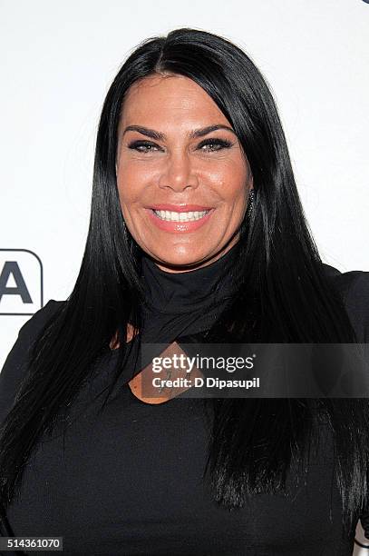Renee Graziano of "Mob Wives" visits "Extra" at their New York studios at H&M in Times Square on March 8, 2016 in New York City.
