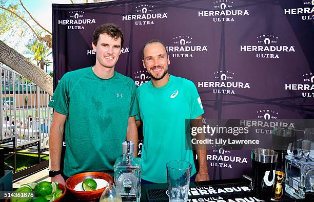 Tennis Players Jamie Murray and Bruno Soares attend Tequila Herradura's "Mix For A Cause" at 12th Annual Desert Smash Benefitting St. Jude Children's...