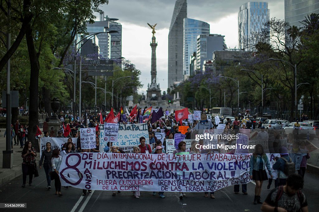 International Women's Day in Mexico City