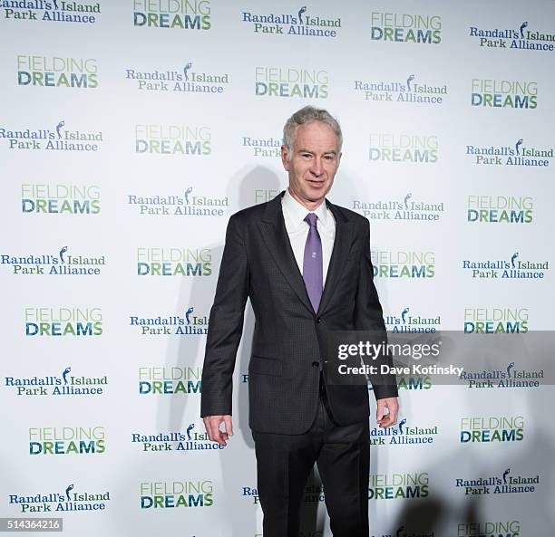 John McEnroe attends the 2016 Randall's Island Park Alliance Fielding Dreams Gala at American Museum of Natural History on March 8, 2016 in New York...