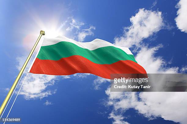flag of bulgaria - bulgaria photos et images de collection