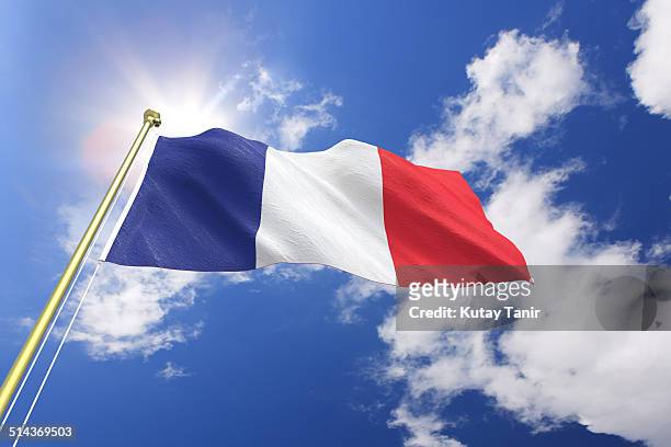 flag of france - frankrikes flagga bildbanksfoton och bilder