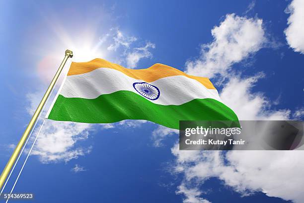 flag of india - indian national flag stock pictures, royalty-free photos & images