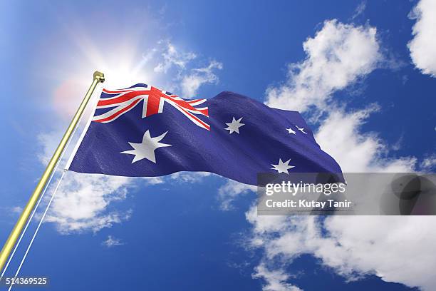 flag of australia - australia national flag stock pictures, royalty-free photos & images